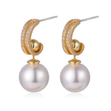 Earrings Frosted Shell Beads Solid Color – Meaningful Gifts — 1