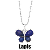 Crystal Agate Butterfly Necklace Pendant Neck – Jewelry Gift Ideas — 2