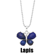 Crystal Agate Butterfly Necklace Pendant Neck – Jewelry Gift Ideas — 2