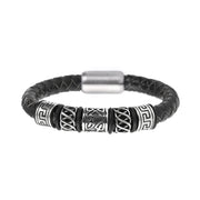 Men's Leather Woven Bracelet Leather Bracelet – Jewelry Gift Ideas — 6