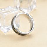 Men's And Women's Fashion Stainless Steel ECG Rings – Stylish Gifts — 4