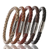 Leather rope woven bracelet – Jewelry Gift Ideas — 1