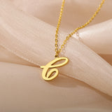 Stainless Steel 26 English Letter Necklace – Jewelry Gift Ideas — 3