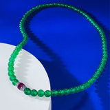 Jewelry Green Chalcedony Beads Necklace – Jewelry Gift Ideas — 1