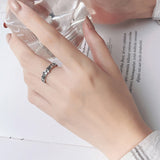 Alloy Retro Five-Line Music Score Adjustable Ring – Gifts for Her — 3