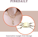 Layered Magnetic Bracelet Necklace Breasted – Jewelry Gift Ideas — 5