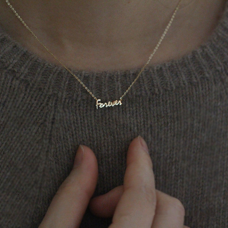 Sterling Silver Plated 14K Gold Necklace Women – Jewelry Gift Ideas — 1