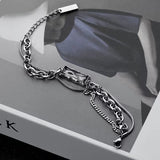 Black Zircon Double Layered Titanium Steel – Jewelry Gift Ideas — 3