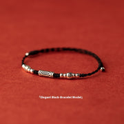 925 Silver Lucky Koi Braided Rope Red Bracelet – Jewelry Gift Ideas — 8