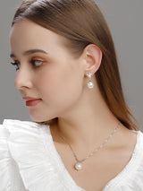 Style Tassel Clip Sterling Silver Pearl Earrings – Stylish Gifts — 2