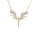 Guardian Angel Diamond Ring Necklace Earrings – Jewelry Gift Ideas — 4