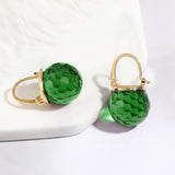 Crystal Ball Heart-shaped Retro Stud Earrings – Holiday Gift Ideas — 7