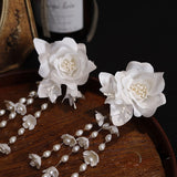 French Satin Three-dimensional Camellia Beaded Lily – Surprise Gifts — 5