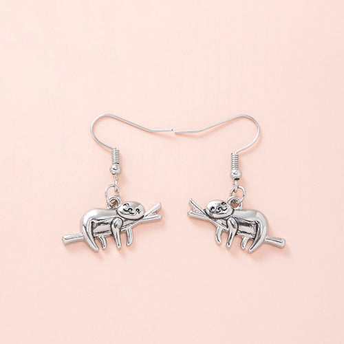 Cute Animal Sloth Drop Earrings – Birthday Gifts — 2
