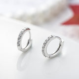 Sterling Silver Earring With Diamond - inlaid – Jewelry Gift Ideas — 1