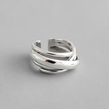 S925 Vintage Multilayer Wound Ring – Small Gift Ideas — 1