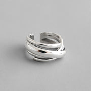 S925 Vintage Multilayer Wound Ring – Small Gift Ideas — 1