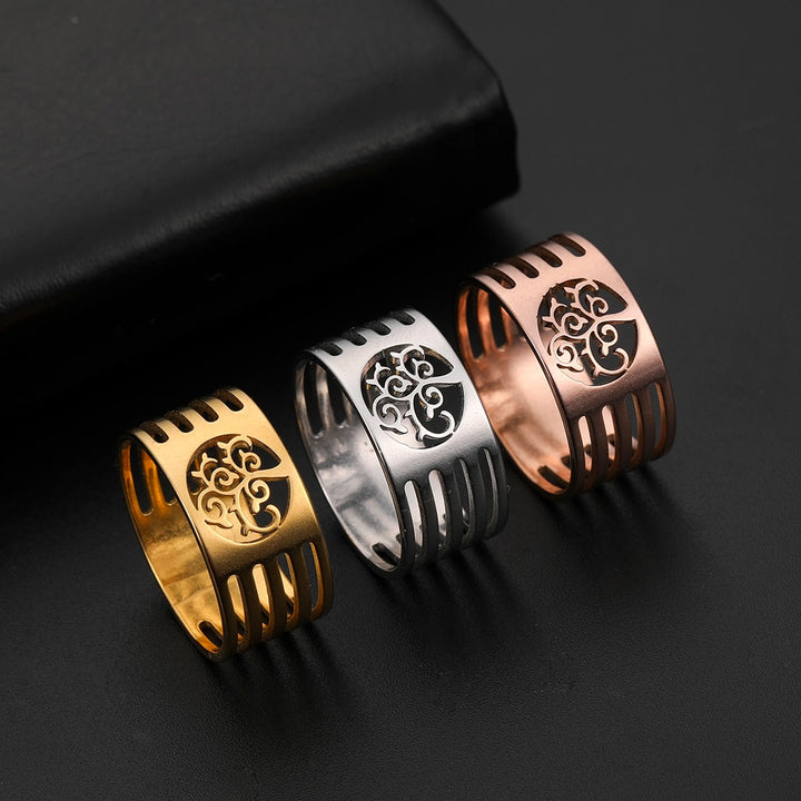 Stainless Steel Christian Tree Of Life Ring – Practical Gifts — 1
