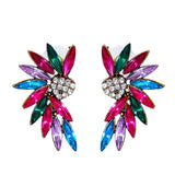 Alloy Diamond-embedded Geometric Symmetrical Wing – Birthday Gifts — 5