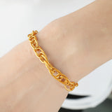 Woven Ring Buckle Titanium Steel Bracelet – Jewelry Gift Ideas — 1