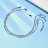 Fashion Personality Flat Cuban Link Chain Bracelet – Stylish Gifts — 10