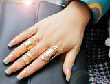 Five-piece openwork alloy ring – Meaningful Gifts — 1