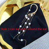 Super Flashing Diamond Earrings With Butterfly Ear – Stylish Gifts — 10