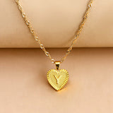 Hexagon Imitation Gold Pendant Necklace Peach – Jewelry Gift Ideas — 12