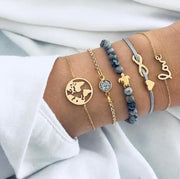 Bead Chain Bracelet Set Anklet – Jewelry Gift Ideas — 17