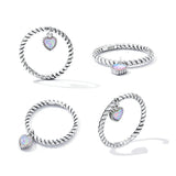 Ins Wind Opal Fried Dough Twist Ring Wall Ring – Unique Gift Ideas — 5