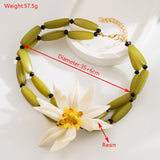 White Flower Stud Earringsbracelets Double Layer – Jewelry Gift Ideas — 4