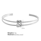 Fashion Geometry Pattern Titanium Steel Bracelet – Stylish Gifts — 7