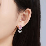 Atmosphere Retro Simple Sweet Tulip Flower Stud – Holiday Gift Ideas — 5
