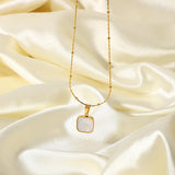 14K Gold Plated Stainless Steel Necklace Ladies – Jewelry Gift Ideas — 1