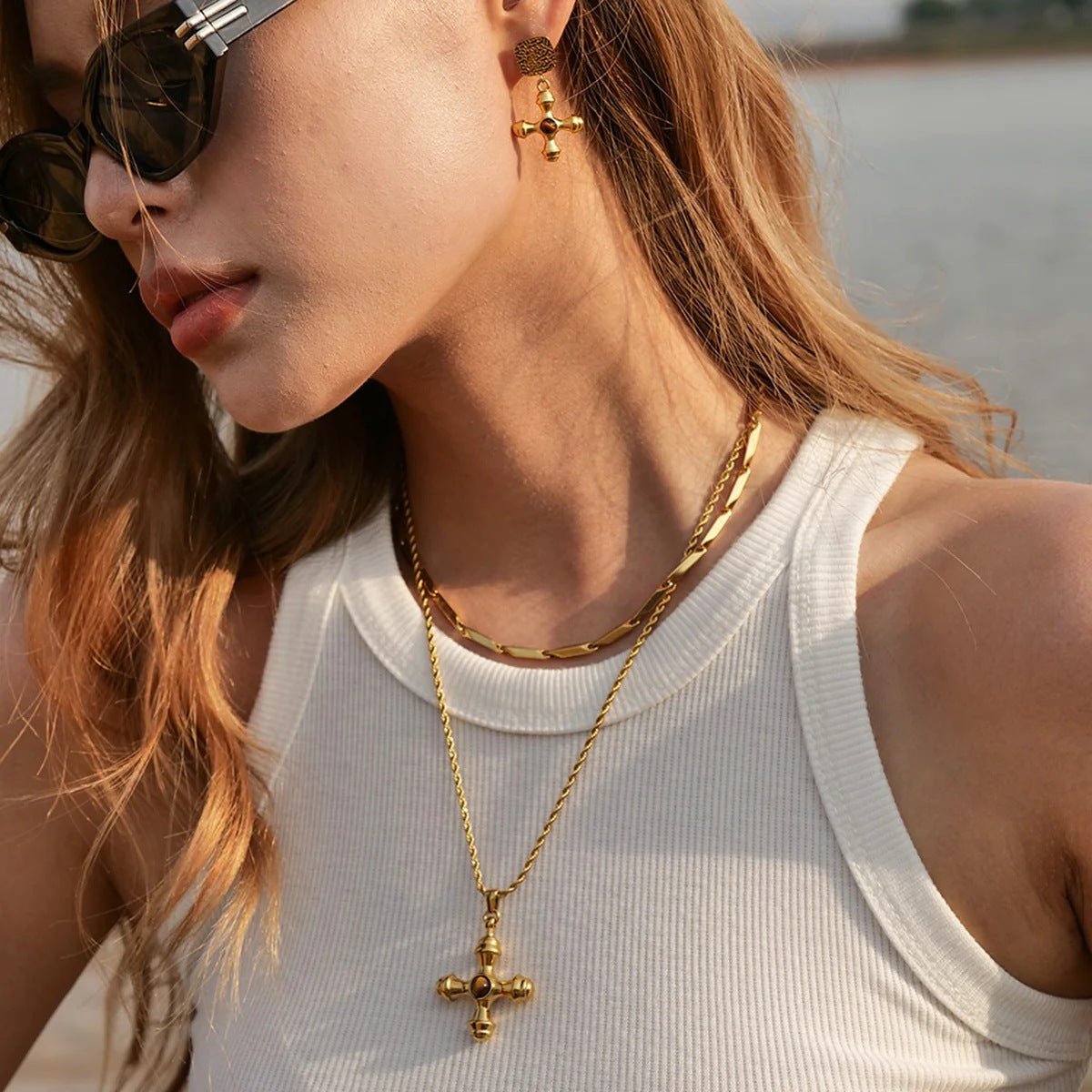 Fashion Personality Cross Pendant Necklace – Jewelry Gift Ideas — 1