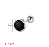 Men's Premium Vintage Sterling Silver Earrings – Gifts for Him — 7