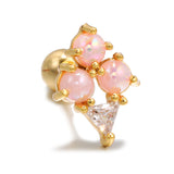 Lollipop Ice Cream Earrings 18K Real Gold Lock Ball – Thoughtful Gifts — 18