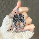Guardian Angel Wings Necklace Trendy Cool Pendant – Jewelry Gift Ideas — 3