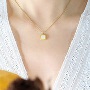 French Ins Cold Style Square White Sea Shell – Jewelry Gift Ideas — 3