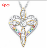 Fashion Love Heart Shaped Cross Pendant – Jewelry Gift Ideas — 4