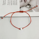 Heart Bracelet Simple Alloy Heart-shaped Wax Line – Jewelry Gift Ideas — 15