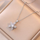 Necklace Female Flower Micro Inlaid Zircon – Jewelry Gift Ideas — 4