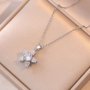 Necklace Female Flower Micro Inlaid Zircon – Jewelry Gift Ideas — 4