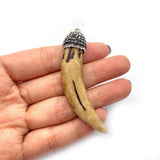 Natural Stone Resin Beef Bone Chilli Pendant – Jewelry Gift Ideas — 5
