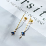 Stylish Silver Stud Earrings Inlaid With Zircons – Jewelry Gift Ideas — 6