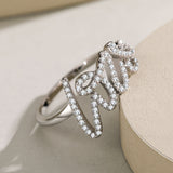 S925 Silver LOVE Ring Female Micro-encrusted Diamond – Gifts for Her — 2
