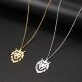 Hollow LION Necklace Titanium Steel Personality – Jewelry Gift Ideas — 1