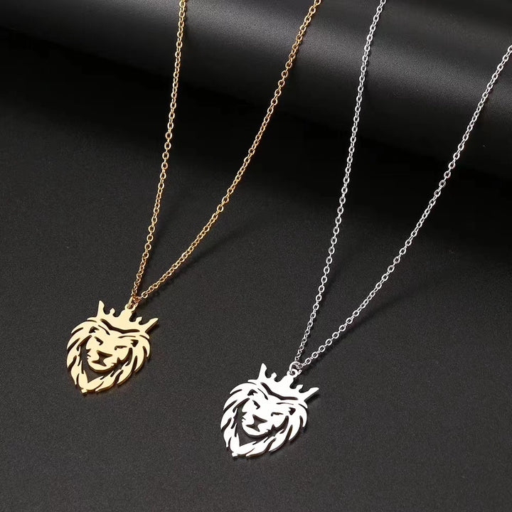 Hollow LION Necklace Titanium Steel Personality – Jewelry Gift Ideas — 1