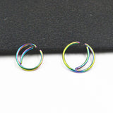 Stainless Steel Nose Ring Moon Ear Bone Stud Ear Stud – Everyday Gifts — 3
