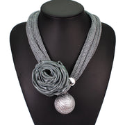 Pearl Pendant Necklace Lace Choker Rose Necklace – Jewelry Gift Ideas — 4